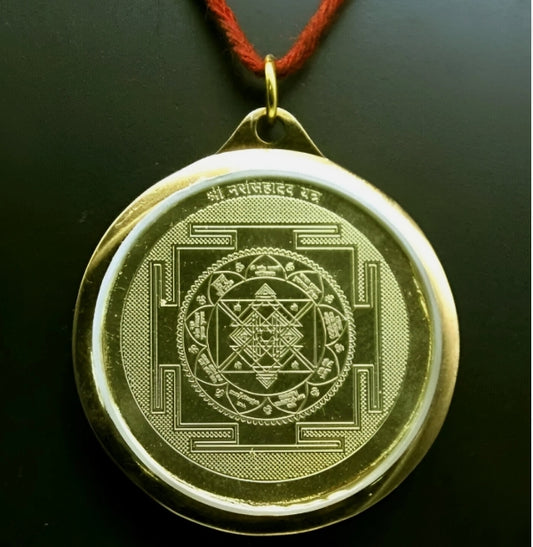 Narasimha Yantra Locket / Pendant Gold Plated Activated & Energized