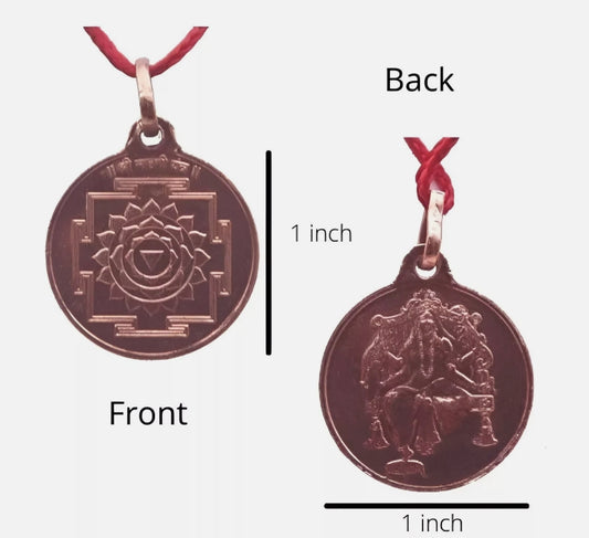 Matangi Yantra Locket / Pendant Pure Copper Activated & Energized