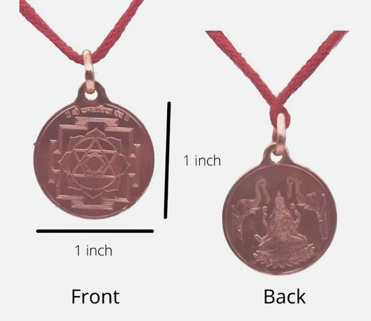 Kamla Yantra Locket / Pendant Pure Copper Activated & Energized