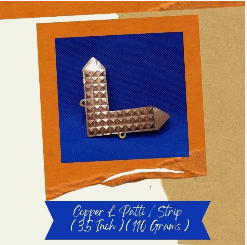 Copper L Shape Pyramid Strip For Missing/Extended Corners Correction Energized