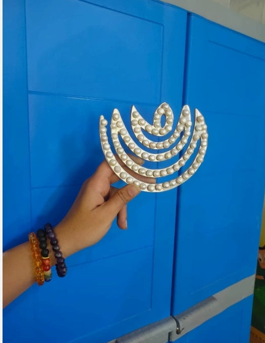 German Helix Moon Shape With Pearl For Vastu Correction Remedy 6 Inch Energized