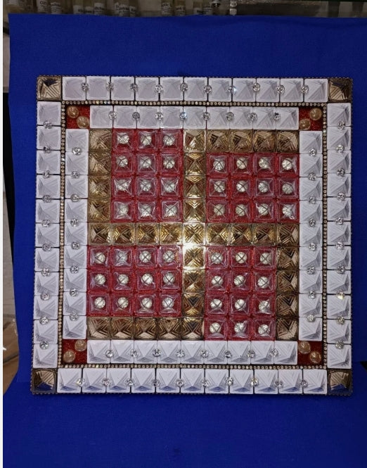 Pyra Swastik Miracle Pyramid Frame For Positive Energy 12 Inch Energized