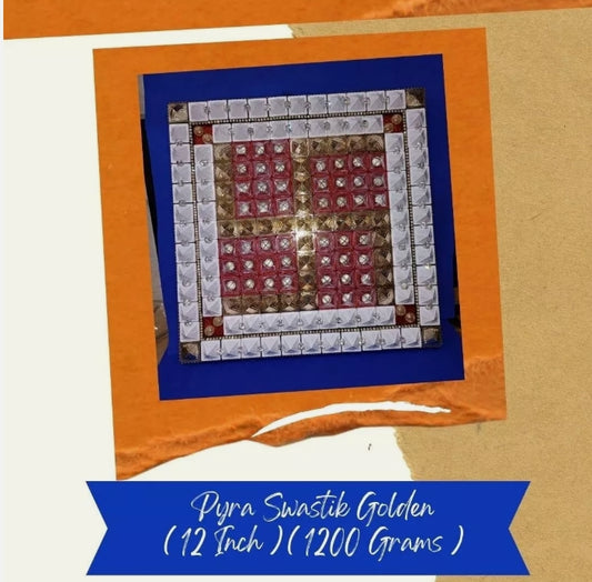 Pyra Swastik Miracle Pyramid Frame For Positive Energy 12 Inch Energized