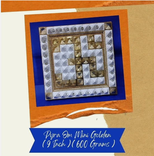 Pyra OM Miracle Pyramid Plate Vastu Dosh Nivaran & Positivity 9 Inch Energized