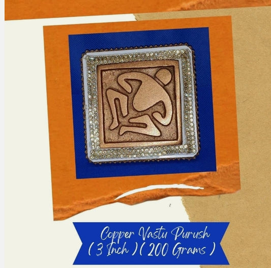 Copper Vastu Purush For Vastu Dosh Nivaran Activated & Energized 3 Inch