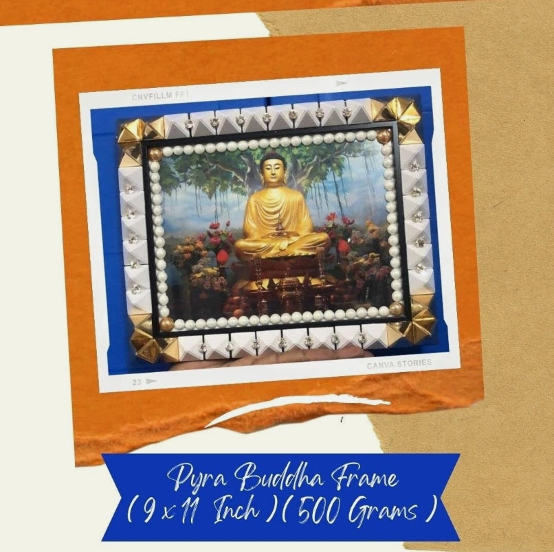 Buddha Pyramid Frame For Meditation/Vastu Dosh Nivaran Activated & Energized