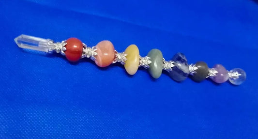 Seven Chakra Crystal Healing Stick for Meditation, Reiki, Healing Energized