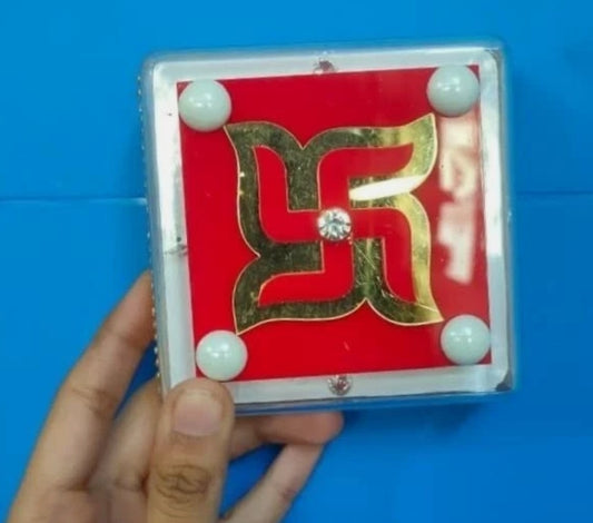 Swastik To Remove Negative Energy Brings Good Luck & Prosperity 3 Inch Energized