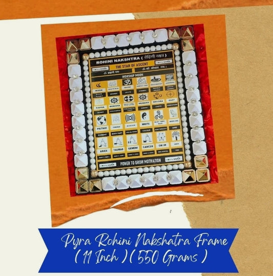 Rohini Nakshatra Frame Combine Power Of Yantra/Mantra/Pyramid Energized