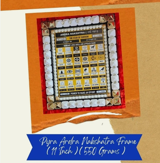 Ardra Nakshatra Frame Combine Power Of Yantra/Mantra/Pyramid Energized