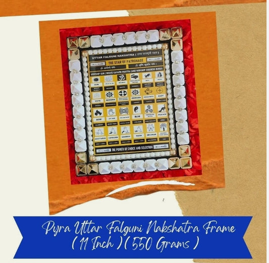Uttar Phalguni Nakshatra Frame Combine Power Of Yantra/Mantra/Pyramid Energized