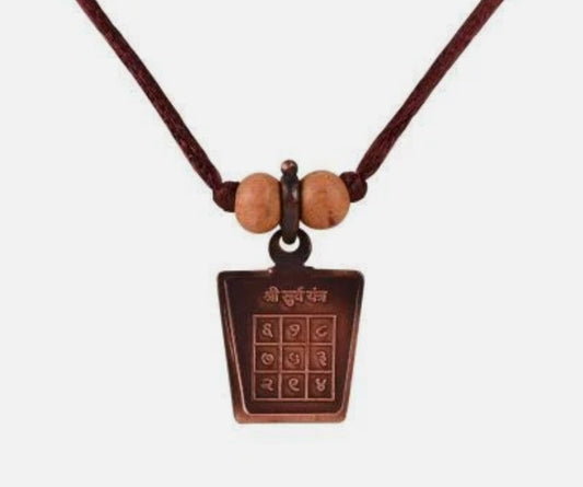 Surya (Sun) Planet Yantra Pendant Pure Copper Activated & Energized Locket