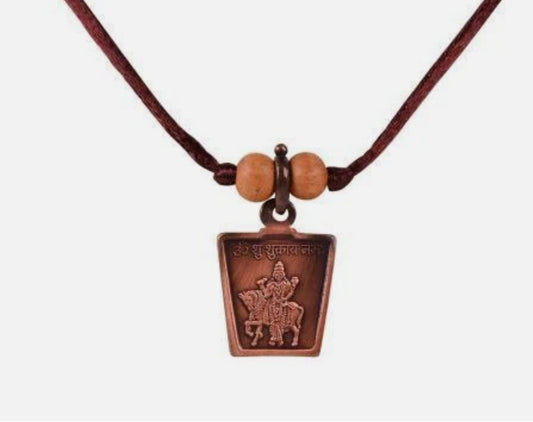 Shukra (Venus) Planet Yantra Pendant Pure Copper Activated & Energized Locket