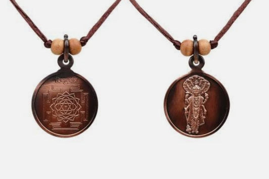 Vishnu Yantra Pendant Pure Copper Activated & Energized Locket