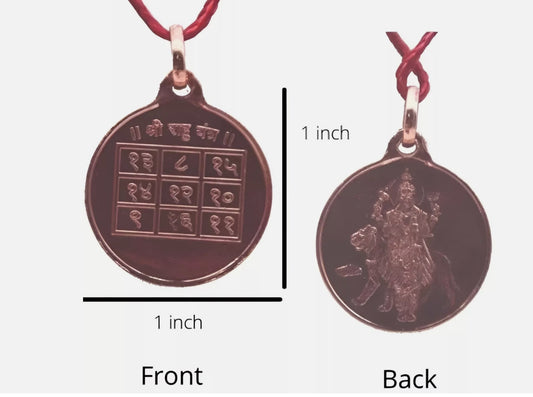 Rahu Yantra Locket / Pendant Pure Copper Activated & Energized