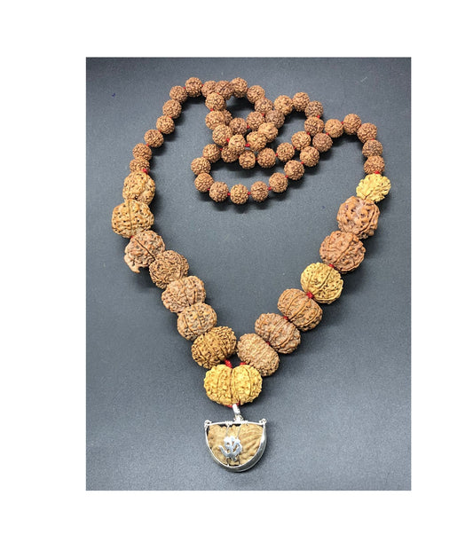 Nepal Siddha Mala (1-14 Mukhi,Ganesh,Gaurishankar) Small Size