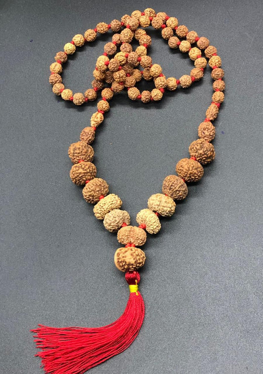Indonesian Siddha Mala (1-14 Mukhi,Ganesh,Gaurishankar) Medium Size