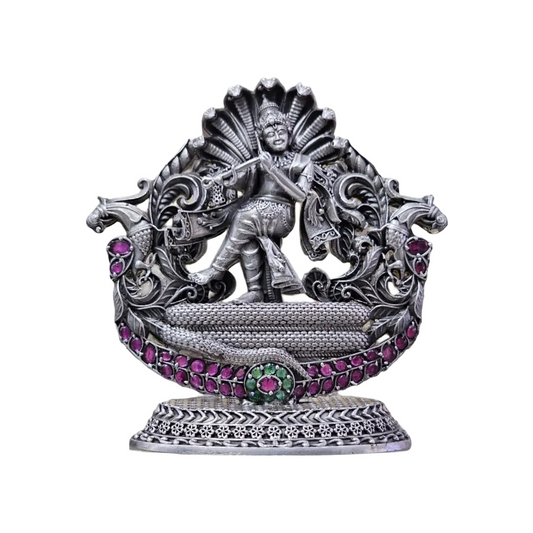 Shree Krishna Idol In Pure 925 Silver