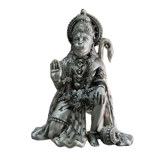 Lord Hanuman Idol In Pure 925 Silver