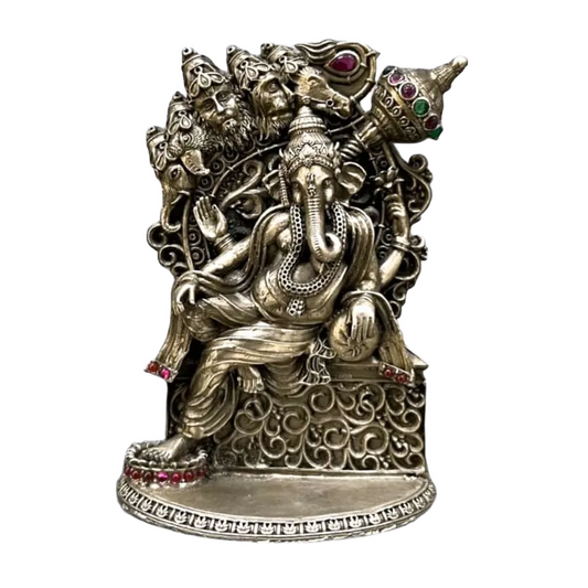 Lord Ganesh Idol In Pure 925 Silver