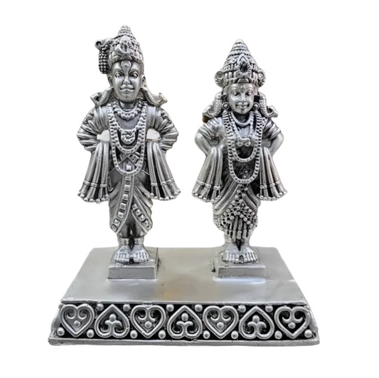 Vitthal Rukmini Idol In Pure 925 Silver