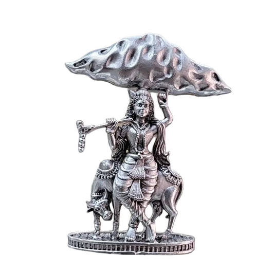 Shree Krishna Idol In Pure 925 Silver