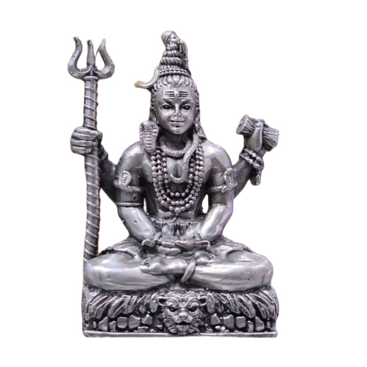 Lord Shiva Idol In Pure 925 Silver