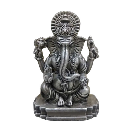Lord Ganesh Idol In Pure 925 Silver