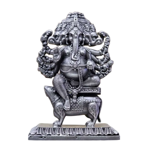 Panchmukhi Ganesh Idol In Pure 925 Silver