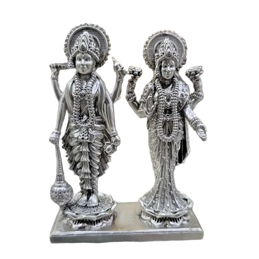 Laxmi Narayan Idol In Pure 925 Silver
