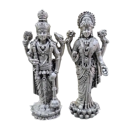 Laxmi Narayan Idol In Pure 925 Silver