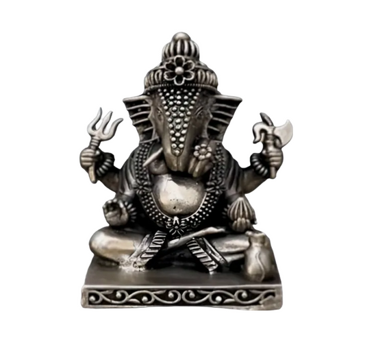 Lord Ganesh Idol In Pure 925 Silver