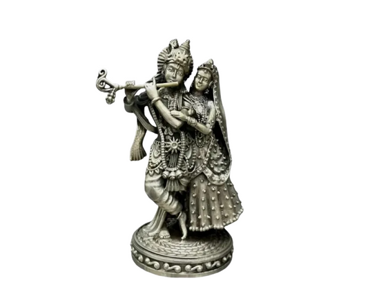 Radhe Krishna Idol In Pure 925 Silver