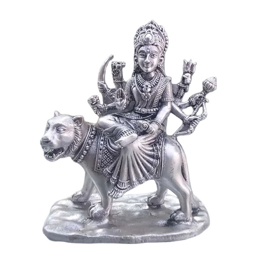 Durga Mata Idol In Pure 925 Silver