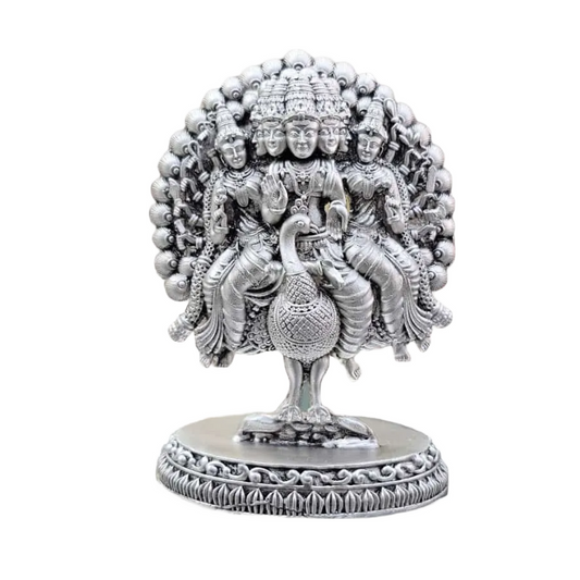 Lord Karthikeya Idol In Pure 925 Silver
