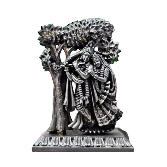 Radhe Krishna Idol In Pure 925 Silver