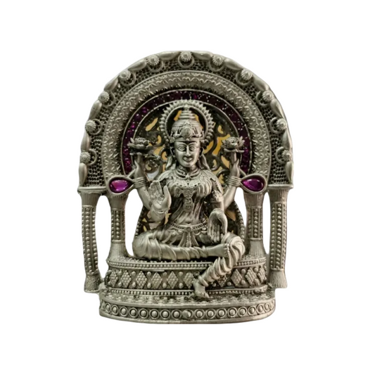 Goddess Laxmi Idol In Pure 925 Silver