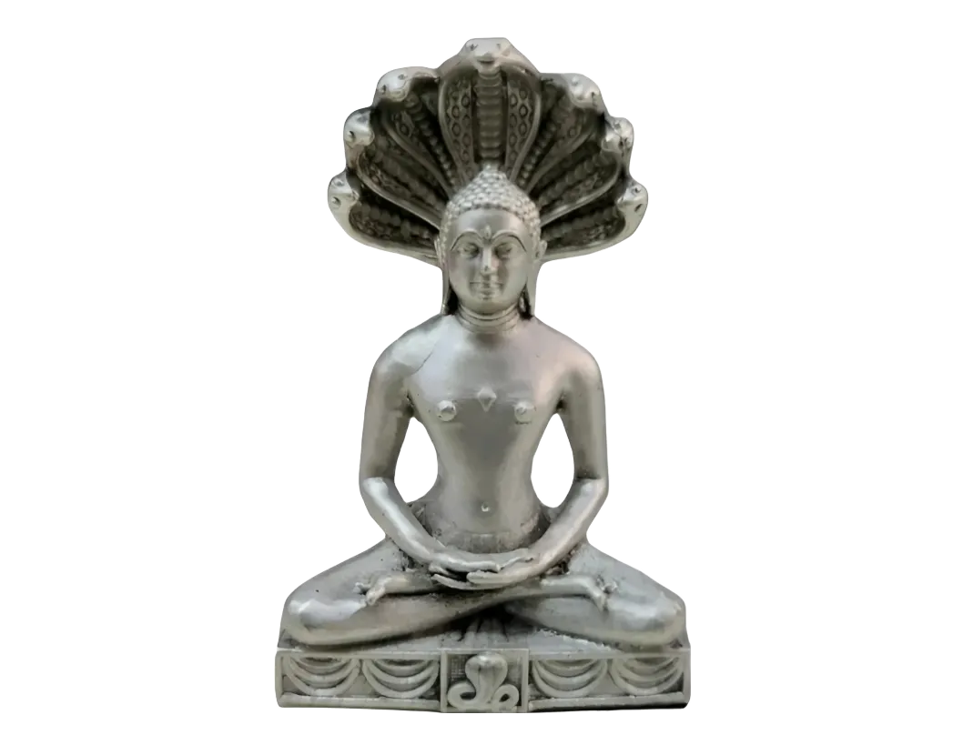 Parshwanath Idol In Pure 925 Silver
