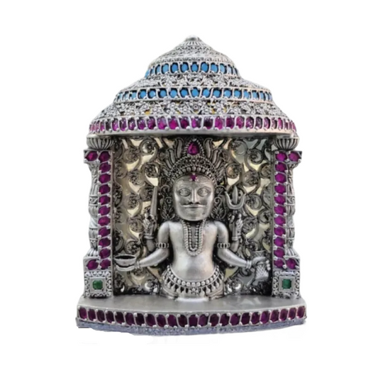 Shri Nakoda Bheruji Idol In Pure 925 Silver