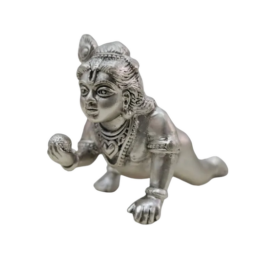 Laddu Gopal Idol In Pure 925 Silver