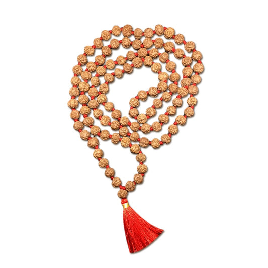 Indonesian Nirakar Rudraksha Mala 108 Beads (8mm-10mm)