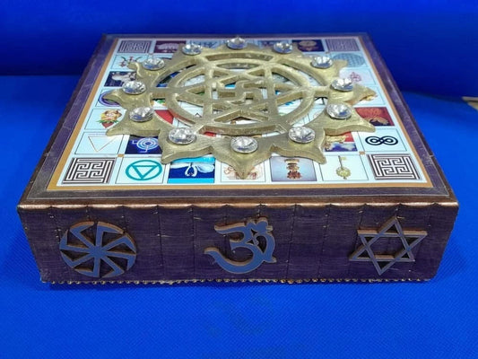 Vastu Shree Yantra Box For Positivity Of Place/Person With 108 Cosmic Symbols