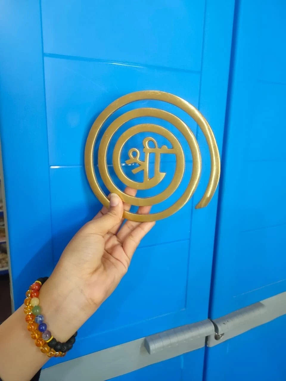 Brass North West Helix To Activate & Balance The Air Element 6 Inch Energized